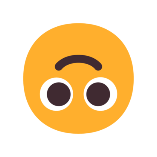 🙃, Emoji Face de cabeça para baixo Microsoft