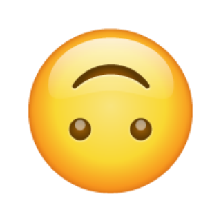 🙃, Emoji Face de cabeça para baixo WhatsApp