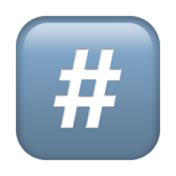 Apple hashtag emoji
