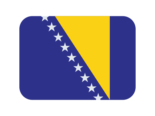 🇧🇦 Emoji Bandeira Da Bósnia e Herzegovina