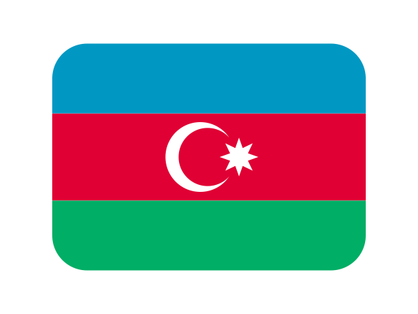 Emoji Bandeira Do Azerbaijão