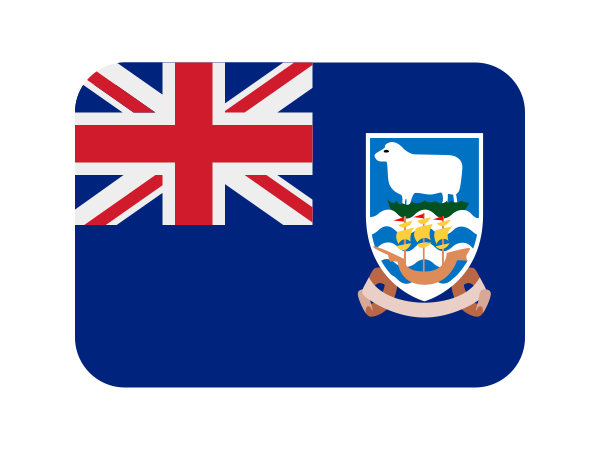 Emoji Bandeira Ilhas Malvinas