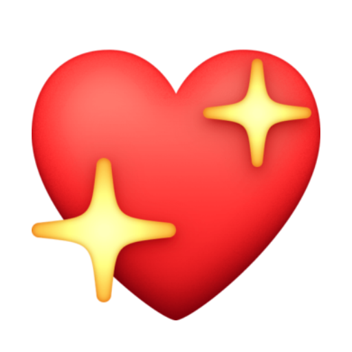 Emoji Coração Brilhante