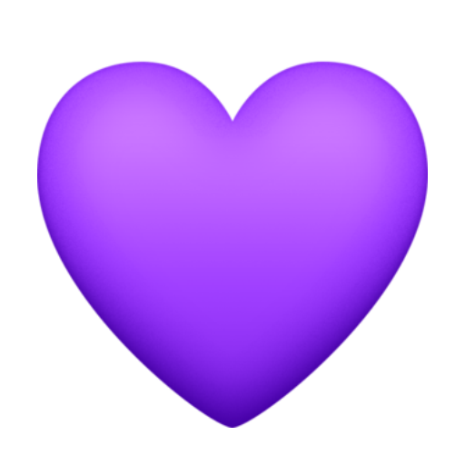 Emoji Coração Roxo
