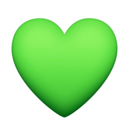 Emoji Coração Verde