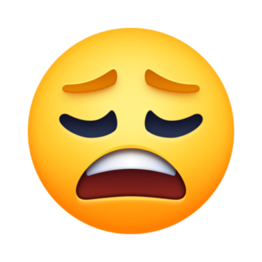 Emoji Rosto Cansado