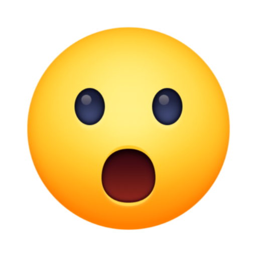 😮 Emoji Rosto com Boca Aberta