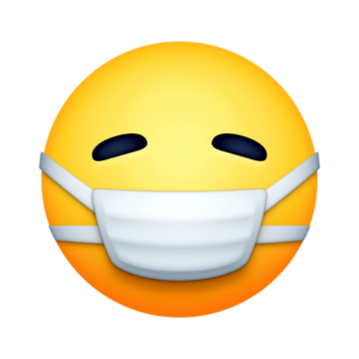 Emoji Rosto com Máscara