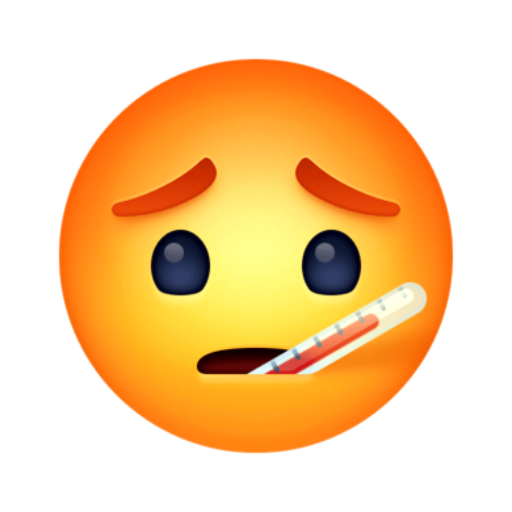 🤒 Emoji Rosto com Termômetro