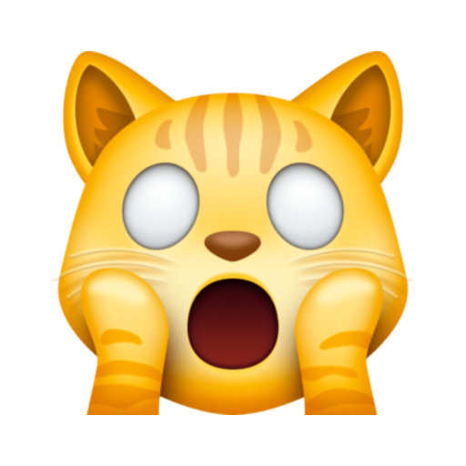 Emoji Rosto de Gato Aborrecido