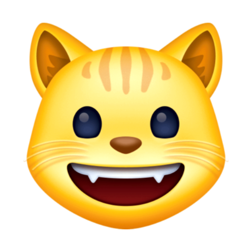 Emoji Rosto de Gato Sorrindo