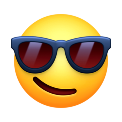 😎 Emoji Sorriso de Óculos