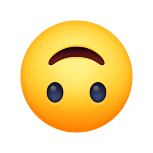 Emoji de cabeça para baixo