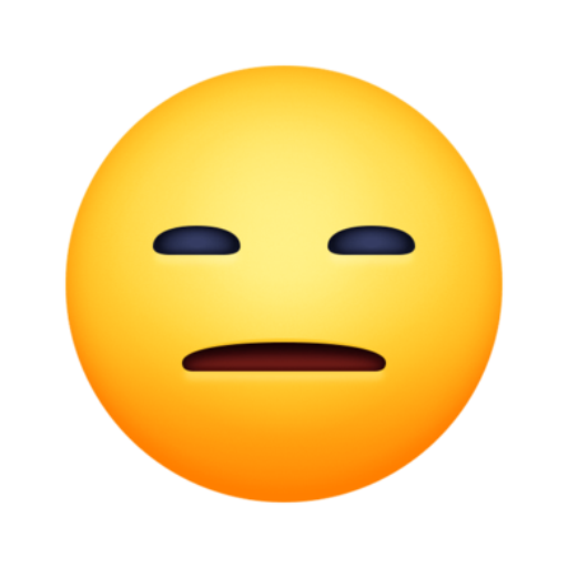 Emoji sem expressão