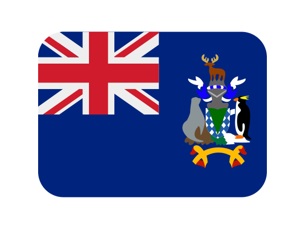🇬🇸 Emoji Bandeira Ilhas Georgia do Sul e Sandwich do Sul