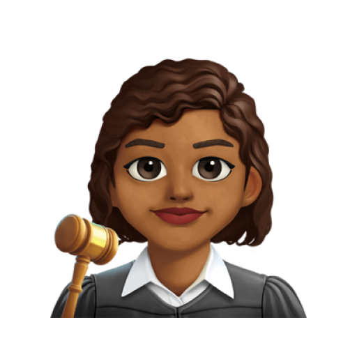 👩🏾‍⚖️ emoji